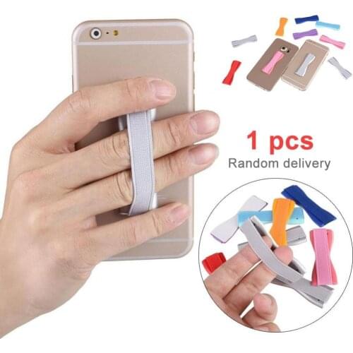 Self-Adhesive Universal Mobile Phone Back Elastic Finger Grip Strap Band Holder
