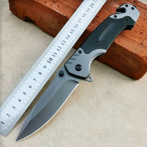 9.12'' Damascus Steel Folding Knife Pipe Cutter Pocket Knives G10 Handle Tactical Outdoor Survival Combat Hunting Folding Knifes