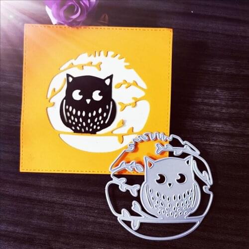 Owl greeting card Metal Cutting Dies for DIY Scrapbooking Album Paper Cards Decorative Crafts Embossing Die Cuts