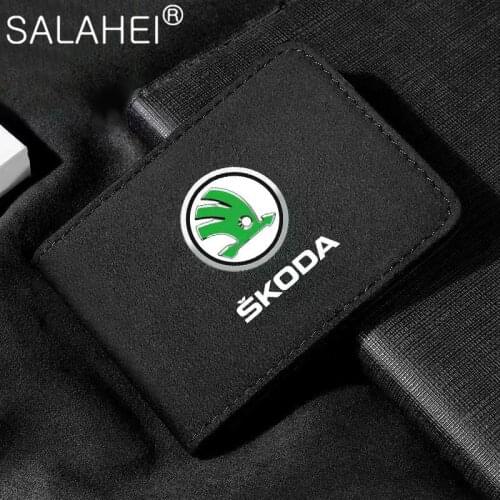 Car Card Bag Drivers License Package Protective Cover For Skoda Fabia Kamiq Karoq Kodiaq Octavia Rapid Scala Superb A 5 7 2