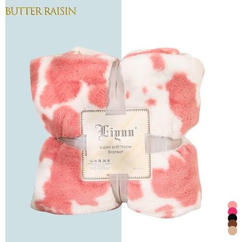 Super Soft Warm Plush Blanket Coral Fleece Thicken Warm Winter Flannel Blankets For Bed Sofa Office Milk Color Bed Cover Sheet