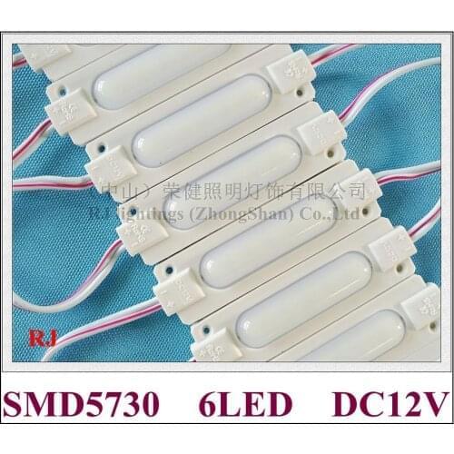 LED module injection with lens waterproof LED back light module for sign letters DC12V 1.6W SMD 5730 6 led IP65 CE 70mm*20mm
