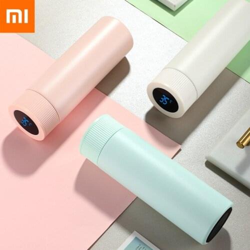 Xiaomi Youpin 400ML Smart Plastic Insulation Cup Digital Temperature Display Car Stainless Steel Thermal Mugs Intelligent Cups