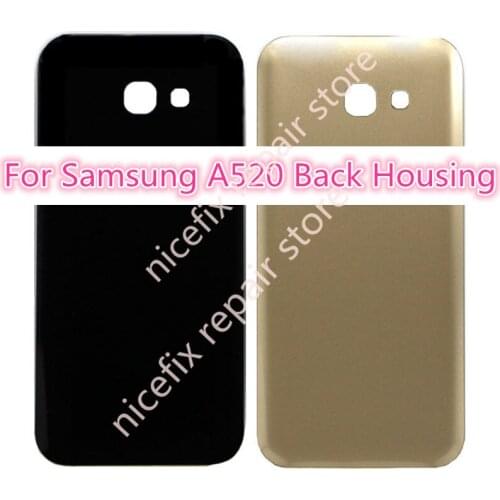 For SAMSUNG A5 2017 LCD A520 A520F Back Battery Cover Door Rear Glass Housing Case For SAMSUNG A5 2017 Battery Cover