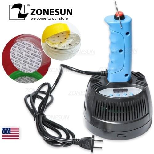 ZONESUN 20-100mm Hand Held Electromagnetic Induction Sealer Honey Plastic Glass Bottle Cap Tin Aluminum Foil Sealing Machine