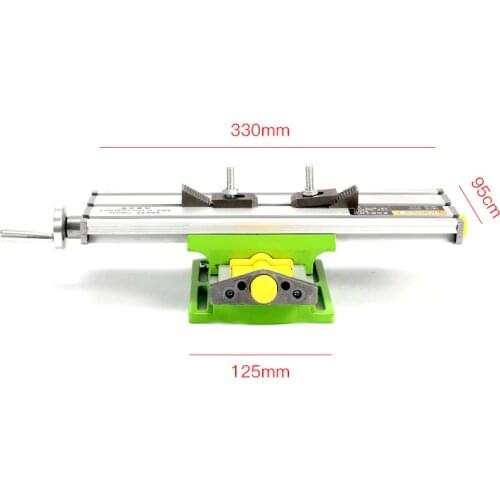 1pcs Precision Cross Multi-function Workbench Cross Slide Small DIY Woodworking Mini Lathe Bench Drill BG-6330 330*95*125mm