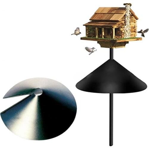 14 Inch Squirrel Baffle Around- Easy to Install Plastic Anti-rust Wide Squirrel Guard for Bird Feeders