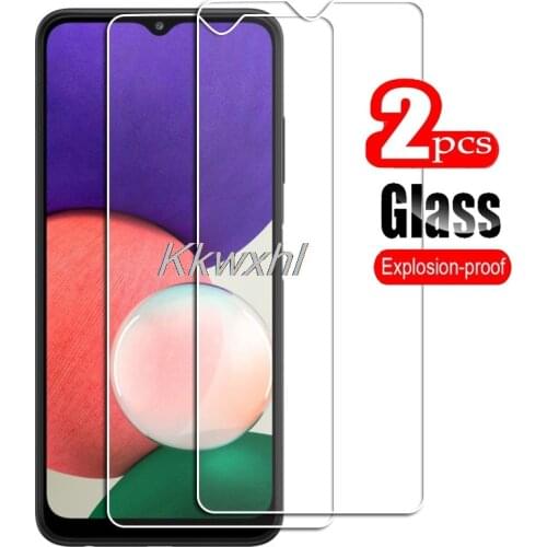 2PCS FOR Samsung Galaxy A22 4G 5G High HD Tempered Glass Protective On GalaxyA22 Phone Screen Protector Film