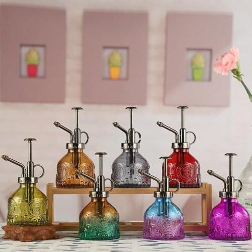 200ml Water Spray Bottles Multi Purpose Easy to Use Glass Vintage Pumpkin Style Spritzer Bottle for Indoor