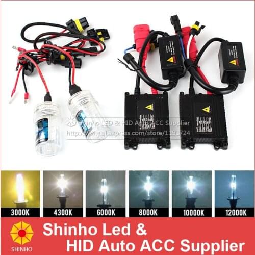 AC 35W Slim Ballast HID Conversion Kit Headlamp Xenon Head Light For Cars H7 H1 H3 H11 HB3 HB4 9005 HB4 9006 880 881 Assembly