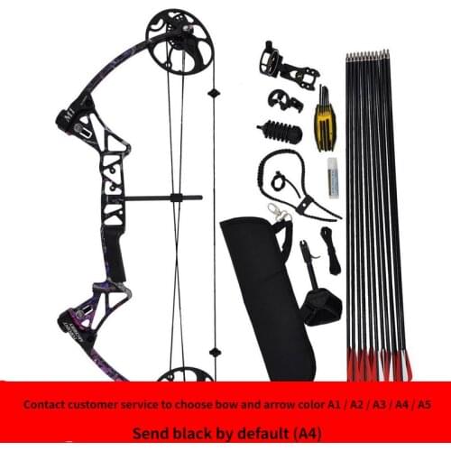 Outdoor Compound Roller Skating Bow M1 Set Of Outdoor Archery Equipment Compound Pulley Bow And Arrow Pounds Can Be Adjusted