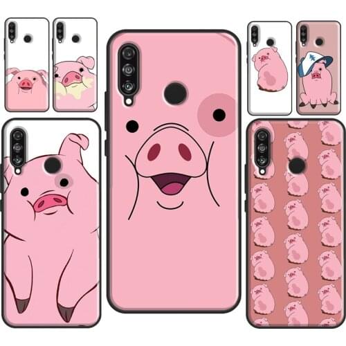 Cute PINK Kawai Pig Phone Case For Huawei P20 Lite P40 P30 Pro Mate 10 20 Lite P Smart Z 2019 2021 Soft Cover