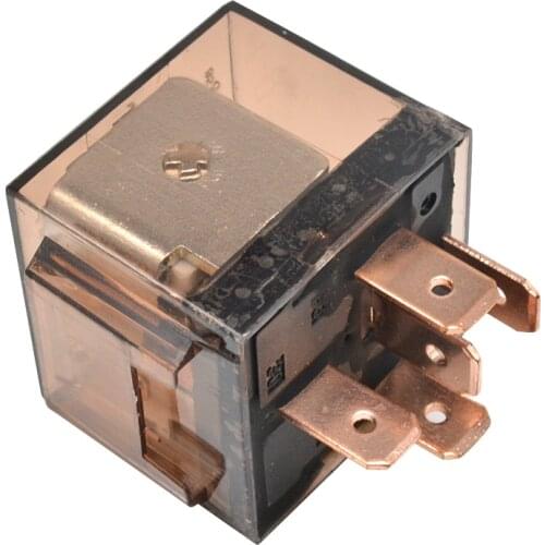 DC 12V 80A 1NO 1NC SPDT 5 Pins Green Indicator Light Truck Car Relay