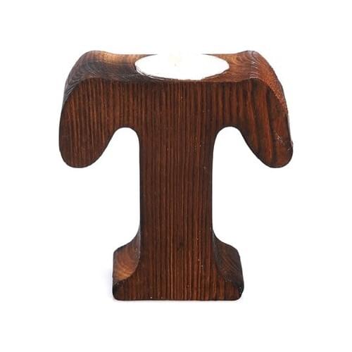 Pony Bed Wood Decorative Letter T Candle holder