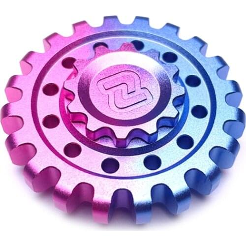 Limited Edition Fidget Spinner Stainless Titanium Alloy Colorful Ghost Tooth High-Speed Finger Tip Top Edc Decompression Toy