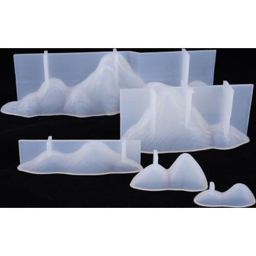 DIY Rockery Resin Mold Crystal Epoxy Rockery Decoration Mold Decoration Table Set Home Mountain Peak Silicone Mold