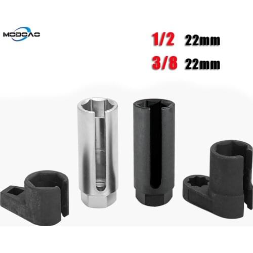 1/2 3/8 inches Drive by 7/8 inches 22mm Offset Oxygen Sensor Socket Wire Gate Accesses from Side Oxygen Sensor Removal Wrench