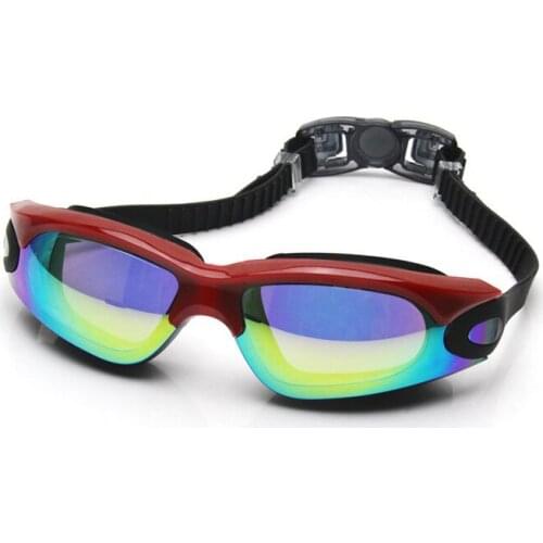H697 Free shipping Swim Eyewear popular leisure Dazzle colour anti-fog goggles Big box swimming goggles