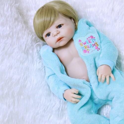 22" NPK bebe doll reborn realista boy girl reborn babies full silicone body child birthday gift bonecas reborn de silicone