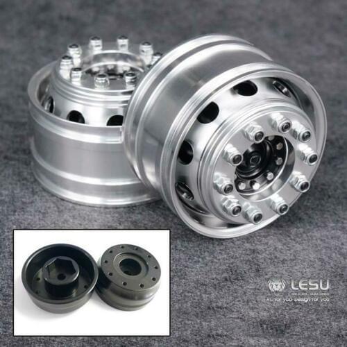 LESU Front Wheel Wide Hub Metal for Tractor Truck 1/14 RC DIY Tamiya Power Axles TH02476-SMT5