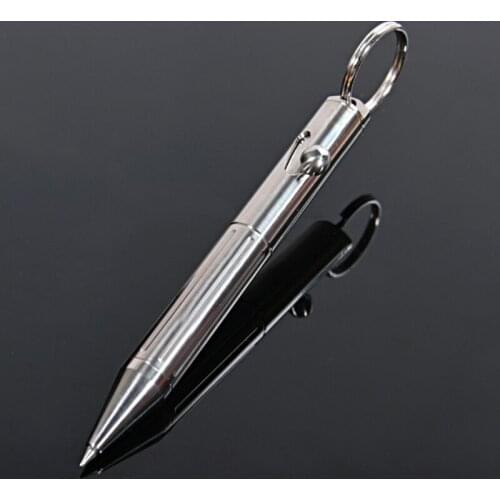 Multifunction Mini Keychain Pen Pure Titanium Ballpoint Pen EDC Signature Pen Drop Shipping