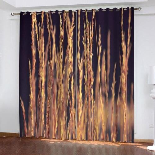 Beautiful Photo Fashion Customized 3D Curtains gold curtains 3D Window Curtains For Living Room Bedroom stereoscopic curtains