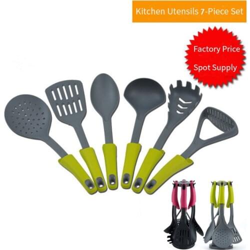 Potato Press Non-stick Nylon Cooking Utensils Set Cookware Slotted Cooking Spoon Spatula Set Kitchen Cooking Pots Set