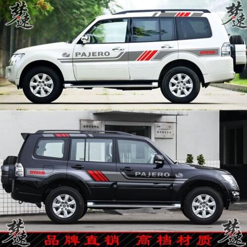 Body exterior decoration stickers door modification stickers For Mitsubishi Pajero