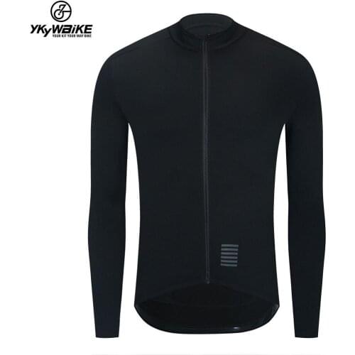2022 New WINTER JACKET Thermal Fleece Men Cycling jacket Long Sleeve Cycling Bike Clothing black
