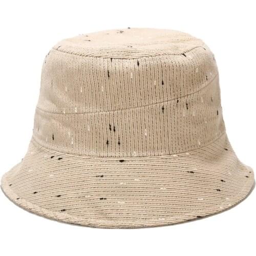 New Fashion Bucket Hats Winter Autumn Dots Women Girls Outdoor Hats Vacation Cap Cotton Hiking Hats Fisherman Hat for Lovers