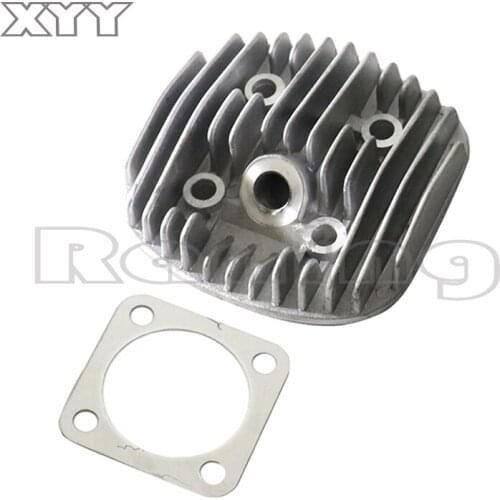 New Silver Motor Cylinder Head Cover + Gasket Suitable For 66cc 70cc 80cc 2-Stroke Engine Motorized Bicycle Bike ATV Kits
