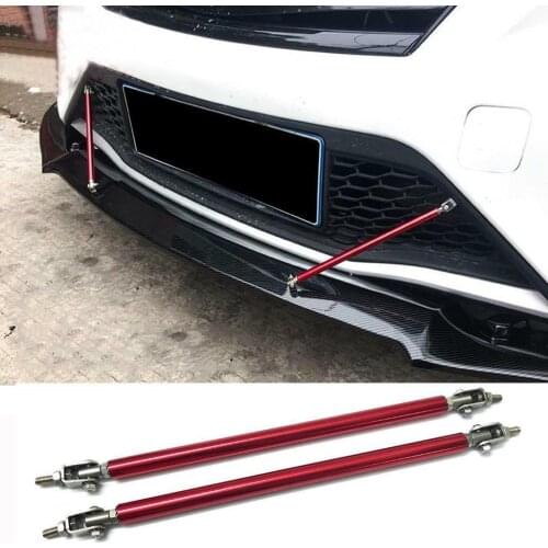 2 Pack of Adjustable 7.9'' Front Bumper Lip Splitter Strut Stem Tie Bar Support Rod for Most Vehicles