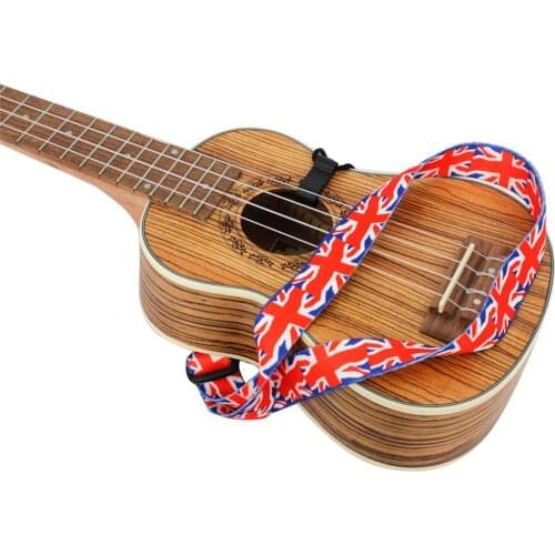 Strap National Flag Pattern Clip-on Soft Neck Sling Straps with Hook for None Guitar Accessories