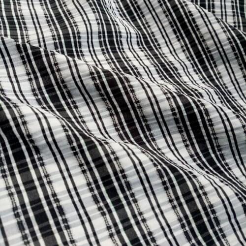 Shirt Dress Fabric Check Plaid DIY Men Women Clothes Sewing 1 Yard