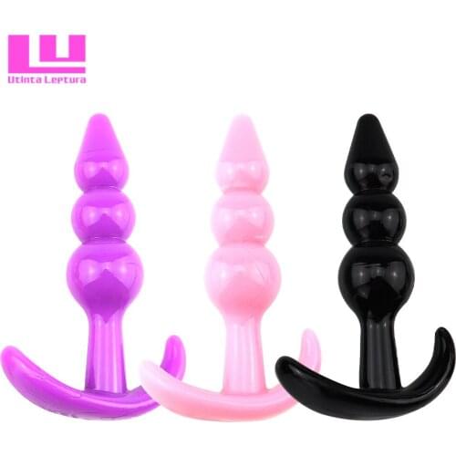 Utinta Leptura Silicone Waterproof Anal Body Massager, Anal Butt Plug Sex Toys for Male & Female, Erotic Adult Sex Products