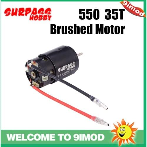 SURPASS HOBBY 550 12T 21T 27T 35T Brushed Motor for HSP HPI Wltoys Kyosho TRAXXAS 1/10 D90 D110 SCX10 Off-Road Crawler RC Car