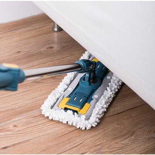 Floor Microfibre Cloth Mop with Bucket Disposal Reusable Handle Sweeper Mops Wash Dry Tools Limpieza Hogar Home Cleaning DF50TB