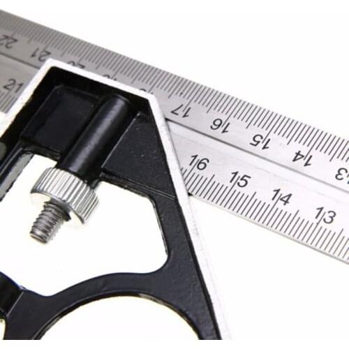 Angle Angle Ruler 90° Ruler Adjustable Stainless steel Measuring Instrument 90 degree Combination Metric Gauge