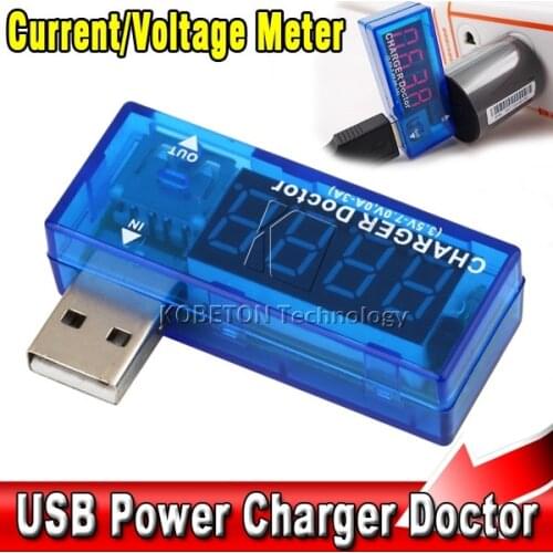 USB Voltmeter Ammeter Digital 4 Digit Display Mobile Power Charging Detector Charger Doct Current Tester Capacity Voltage Meter