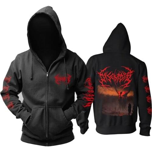 Horrible Disentomb Zipper Sweatshirt Rock Death Demon Nice Soft Warm Hoodies Heavy Metal Punk Fleece Pullover Outerwear