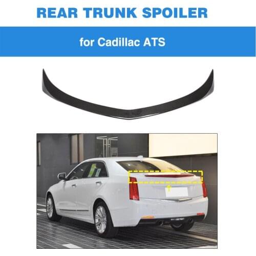 Carbon Fiber Rear Trunk Spoiler Boot Lip Wing Spoiler For Cadillac ATS