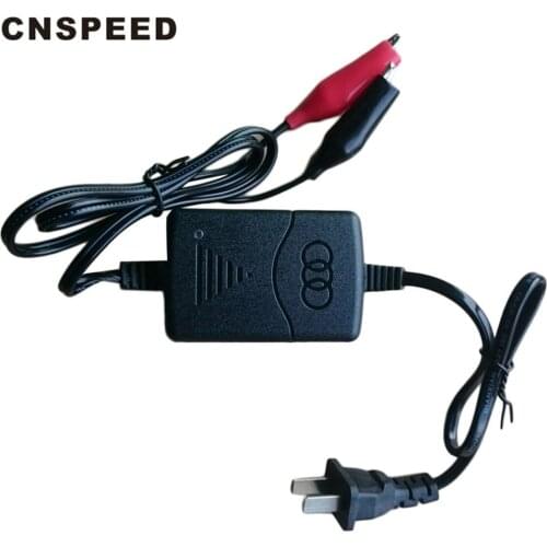 12 V 1300mA Sealed Lead Acidc Battery usb Charger Black & Red Rechargeable Sealed Lead Battery ChargerPer Car Truck Motorcycle