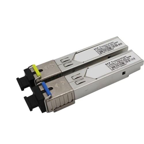 1.25Gb/s Gigabit 20km SFP Module Mini BIDI Fiber Optic Transceiver Single Fiber SM 1310nm/1550nm SC 20km