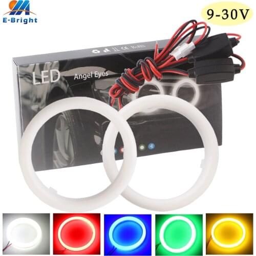 2pcs/set AngelEyes 60-70-80mm 90mm 100mm 110mm 120mm COB Led Halo Rings Decorative Fog Headlight White Red Blue Green Amber