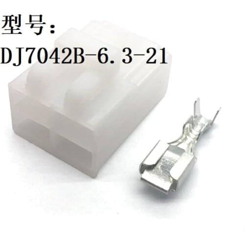 500 Sets 4 Pin Way AMP Car Electrical Wire Auto Connector Socket 6.3 MM Female Plug For VW BMW Audi Toyota NISSAN DJ7042B-6.3-21