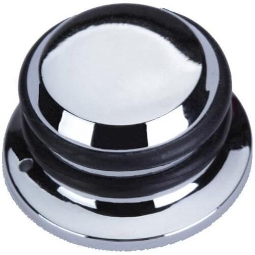 5x Chrome Plating PUSH-on Hat Control Knob for Electric Guitar Bass