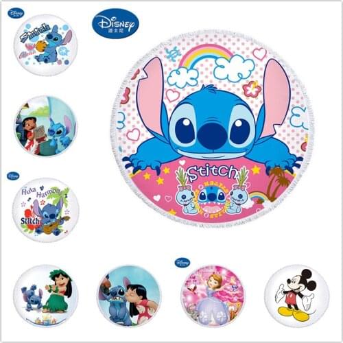 Disney Stitch Frozen Elsa Anna Mickey Mouse bath towel cotton soft breathable children boy girl adult beach towel gift 150X150cm