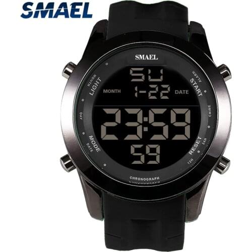 SMAEL Red Sport Watches LED Digital Watch Male Clock Top Brand Fashion Digital-watch relogio masculino Best Men Gifts WS1076