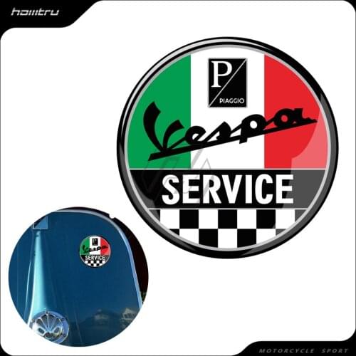 Motorcycle Round Sticker Case for Piaggio Vespa Service Sprint GTS GTV LX PX PRIMAVERA 50 125 150 200 250 300 Super Sport