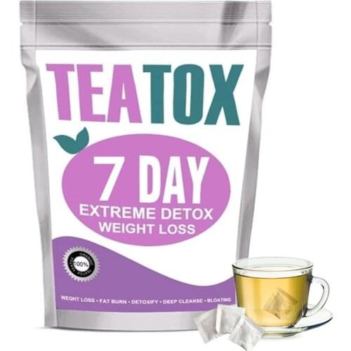 100% Pure Natural Detox Drink 7 Days Colon Cleanse Fat Burn Weight Loss Product For Man and Women Belly Slimming Drink